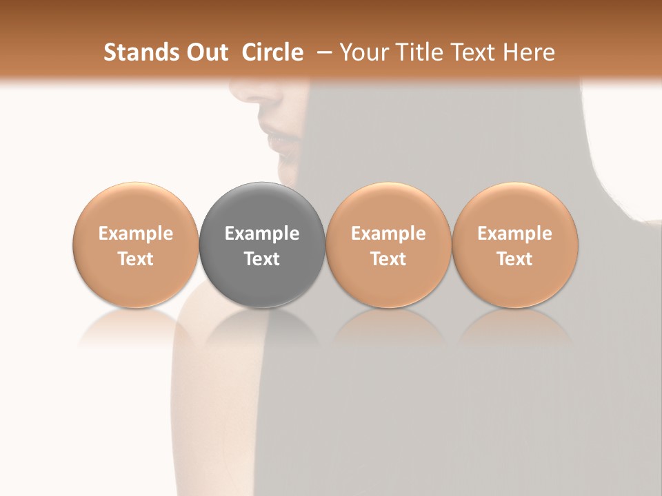 Make Up Brunette Healthy PowerPoint Template