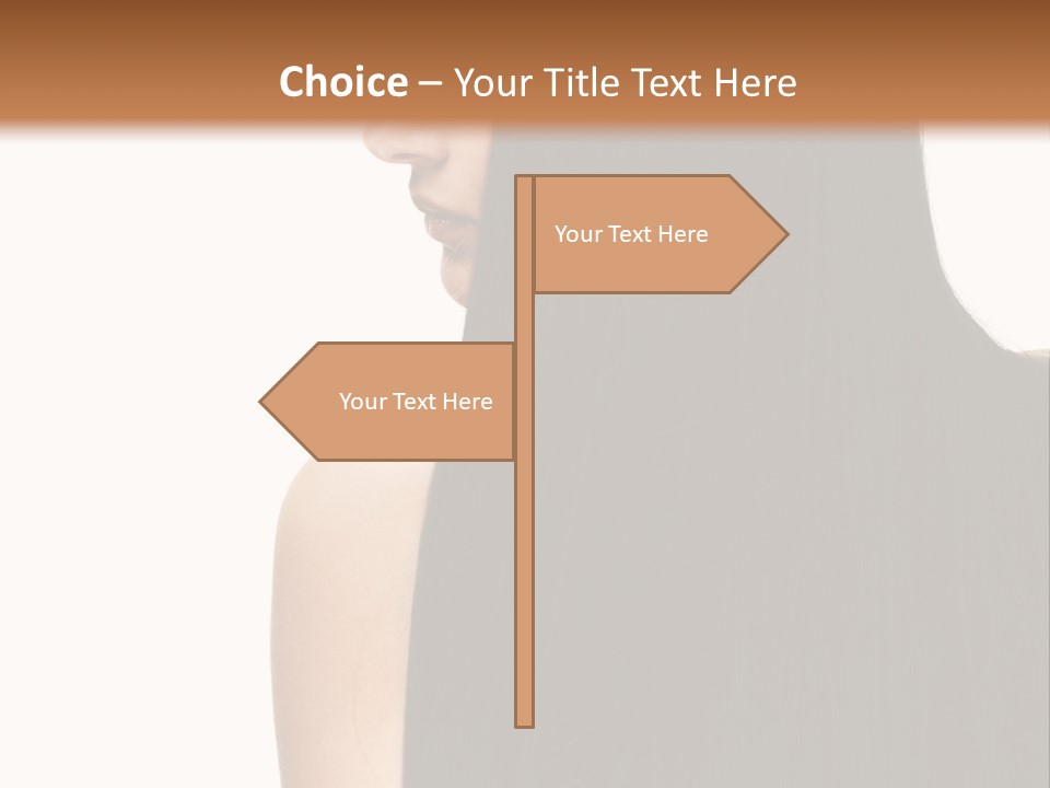 Make Up Brunette Healthy PowerPoint Template