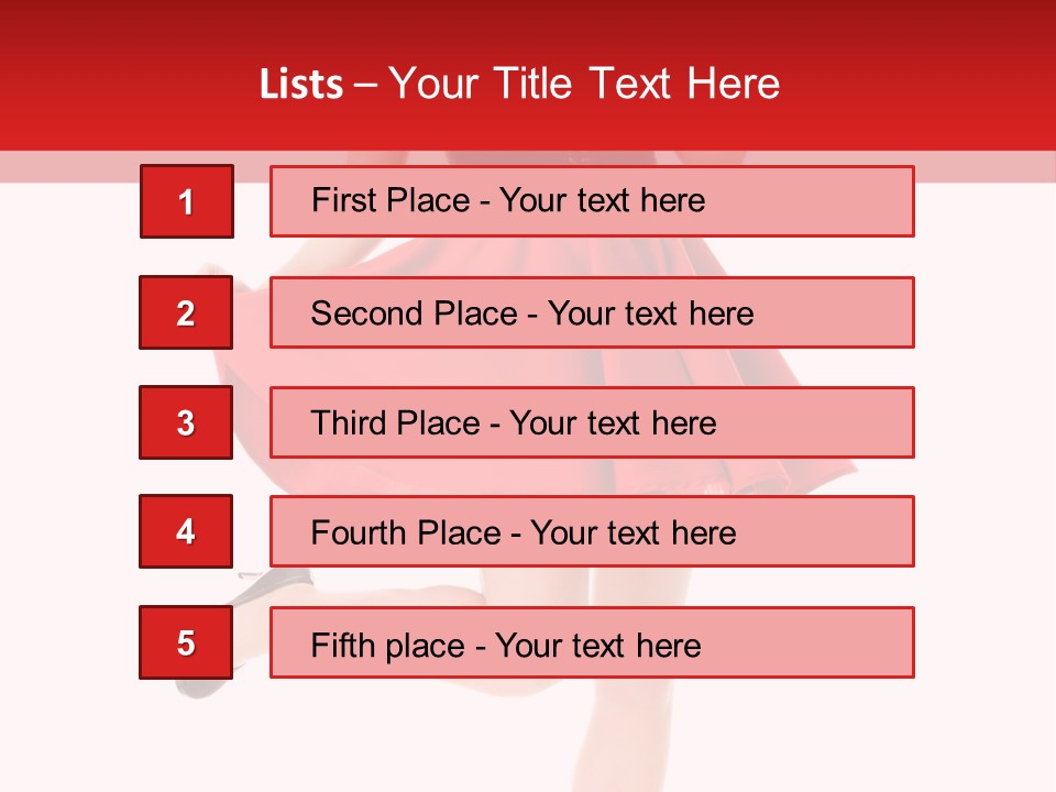 Young Lady Fresh PowerPoint Template