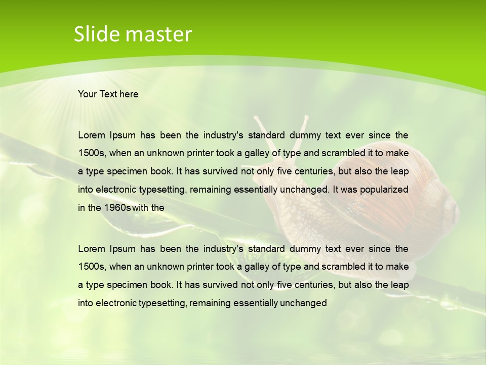 Garden Slow Freshness PowerPoint Template