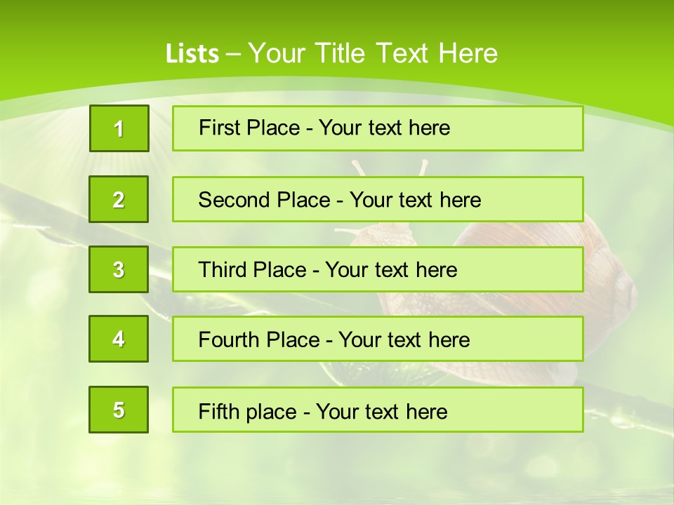Garden Slow Freshness PowerPoint Template