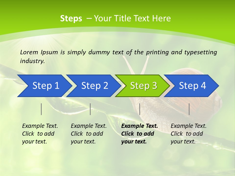 Garden Slow Freshness PowerPoint Template