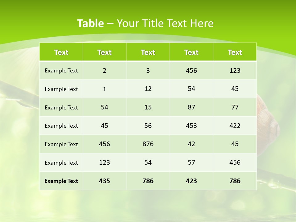 Garden Slow Freshness PowerPoint Template