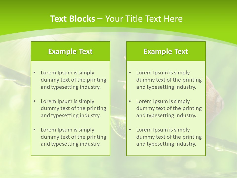 Garden Slow Freshness PowerPoint Template