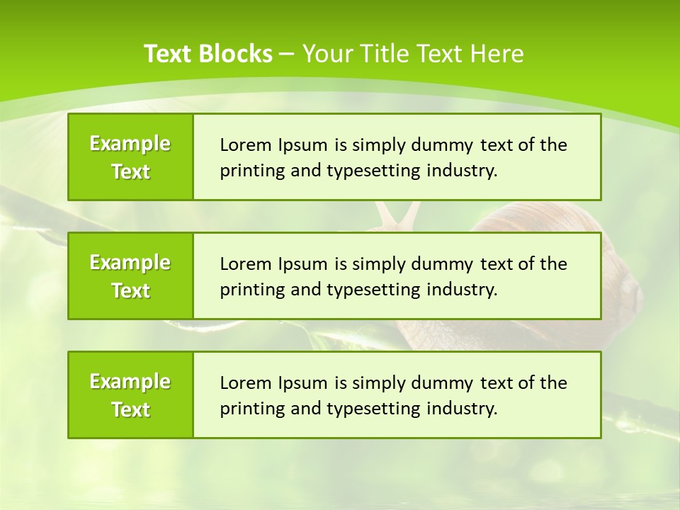 Garden Slow Freshness PowerPoint Template