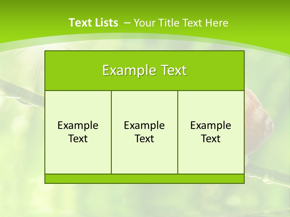 Garden Slow Freshness PowerPoint Template