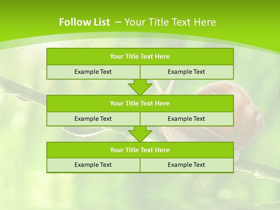 Garden Slow Freshness PowerPoint Template