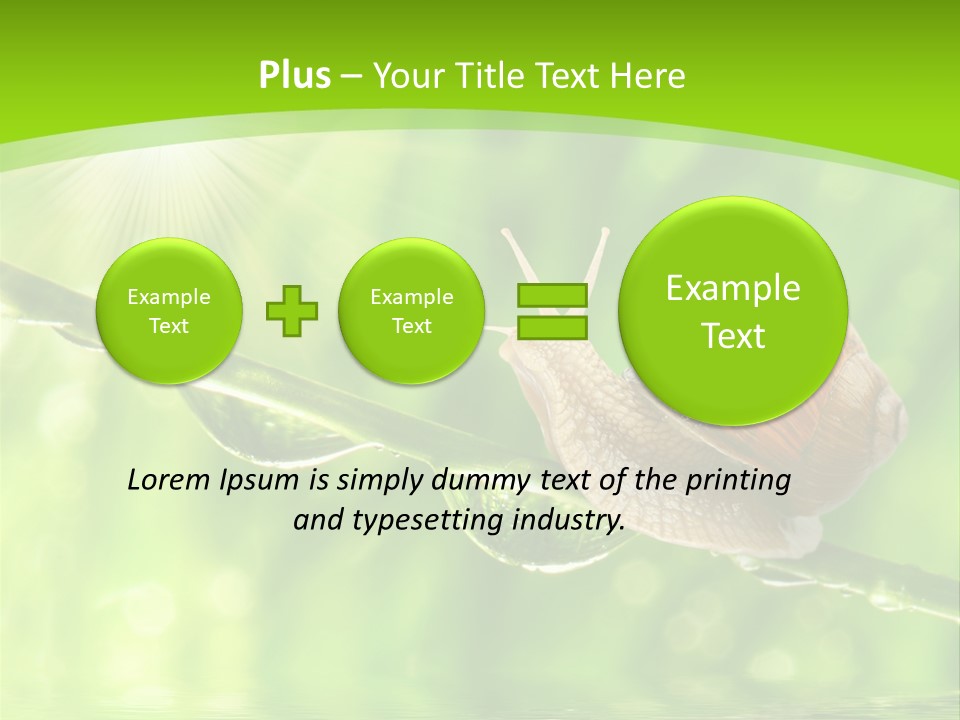 Garden Slow Freshness PowerPoint Template