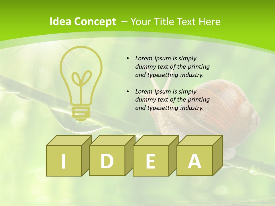 Garden Slow Freshness PowerPoint Template