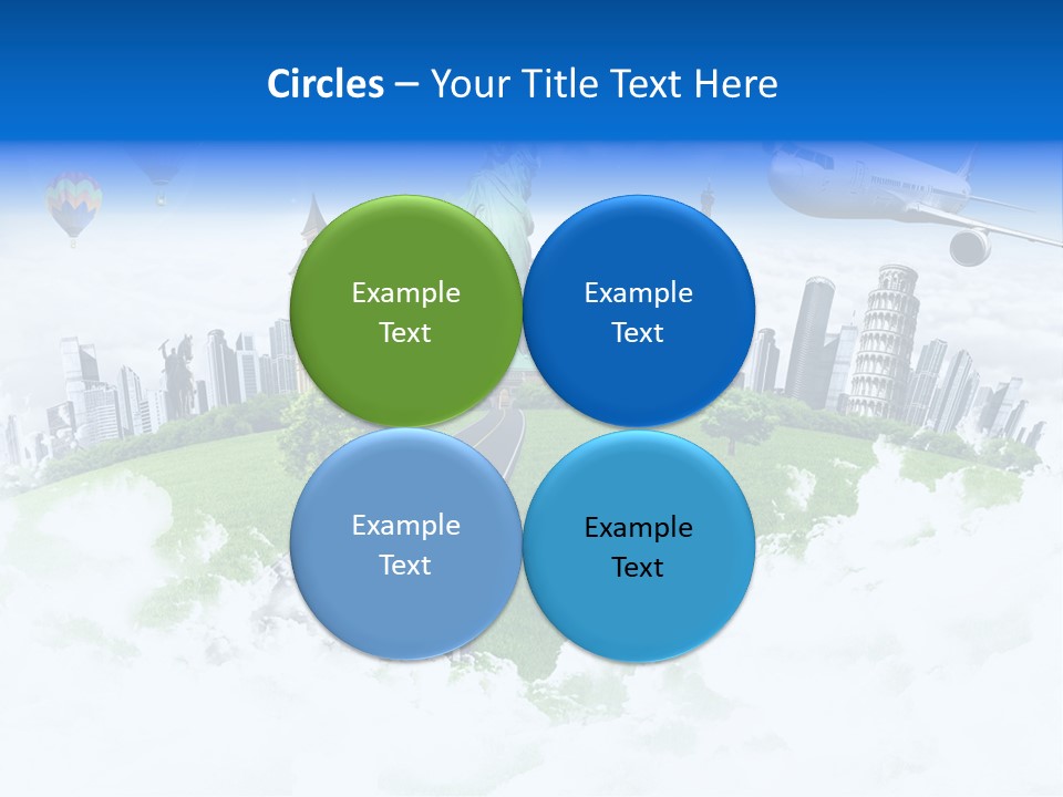 Touristic Paris Town PowerPoint Template