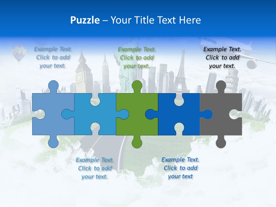 Touristic Paris Town PowerPoint Template