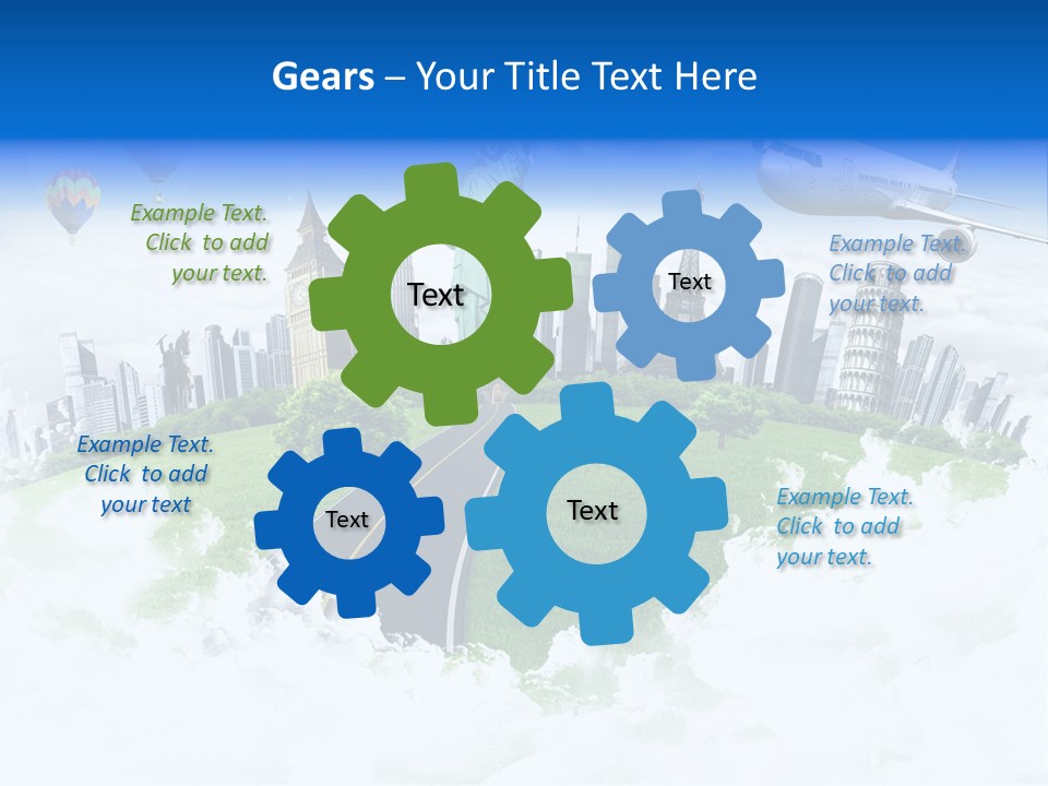 Touristic Paris Town PowerPoint Template