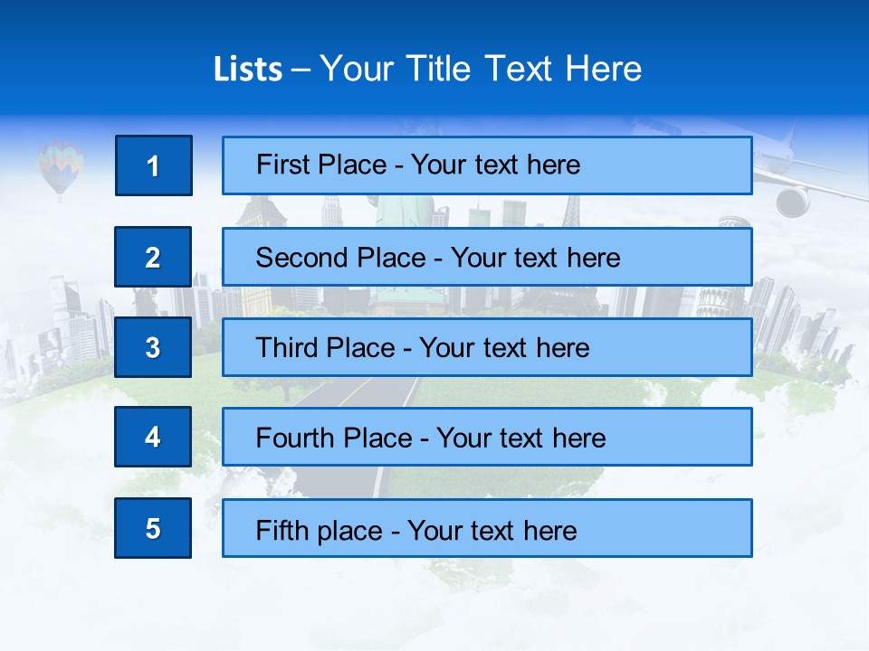 Touristic Paris Town PowerPoint Template