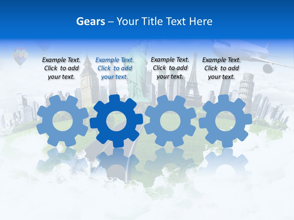 Touristic Paris Town PowerPoint Template