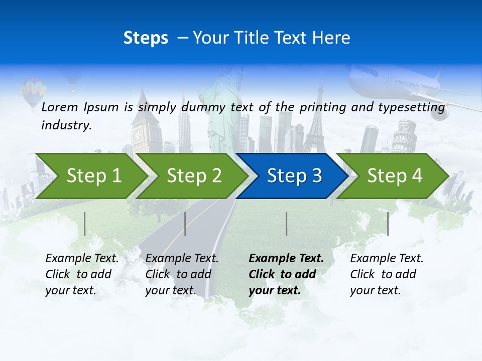 Touristic Paris Town PowerPoint Template