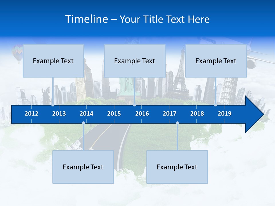 Touristic Paris Town PowerPoint Template