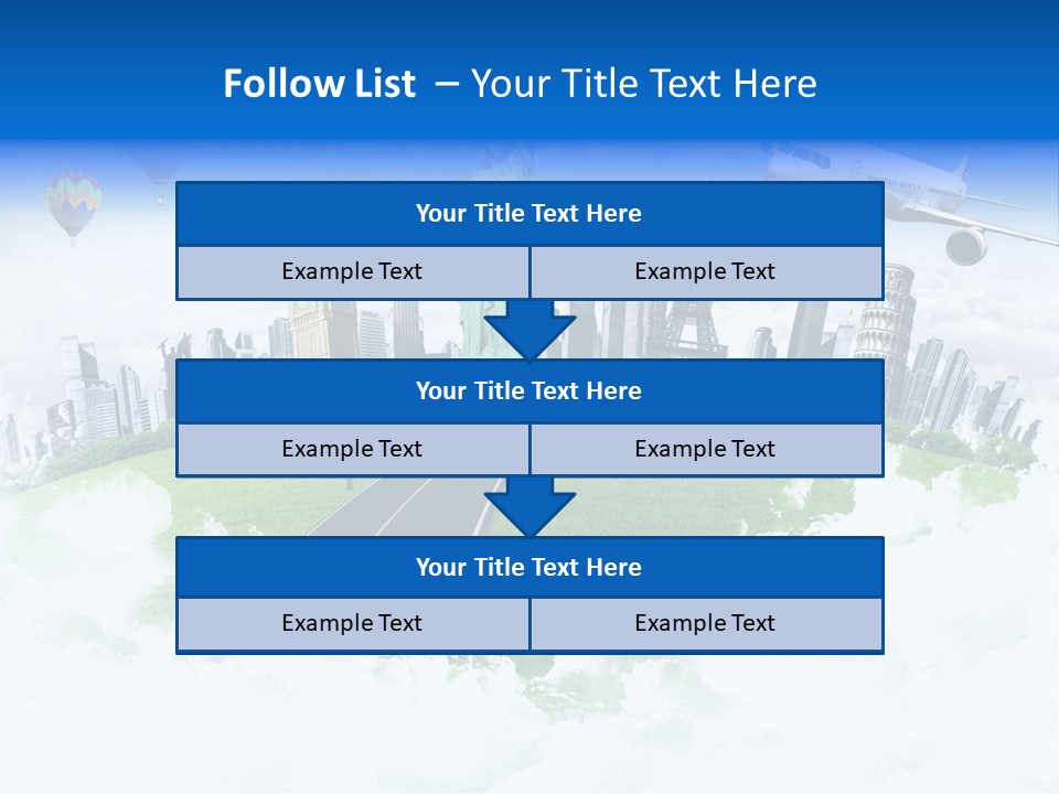 Touristic Paris Town PowerPoint Template