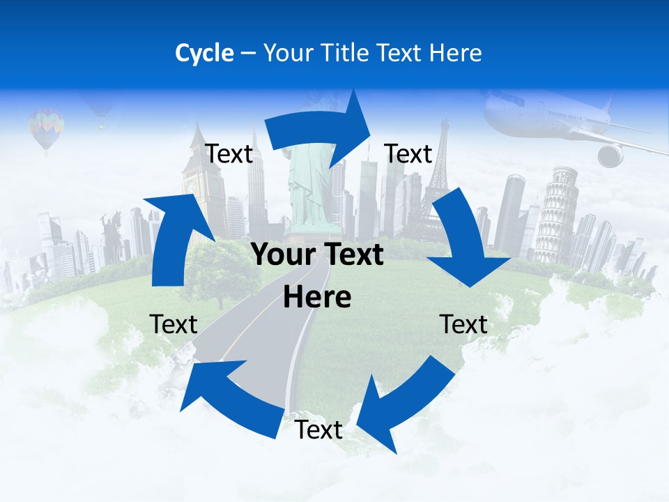 Touristic Paris Town PowerPoint Template