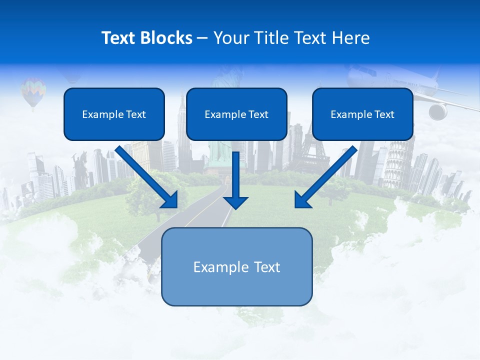 Touristic Paris Town PowerPoint Template