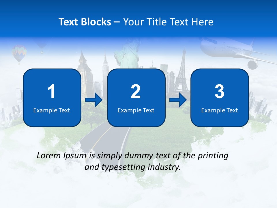 Touristic Paris Town PowerPoint Template