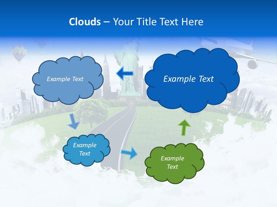 Touristic Paris Town PowerPoint Template