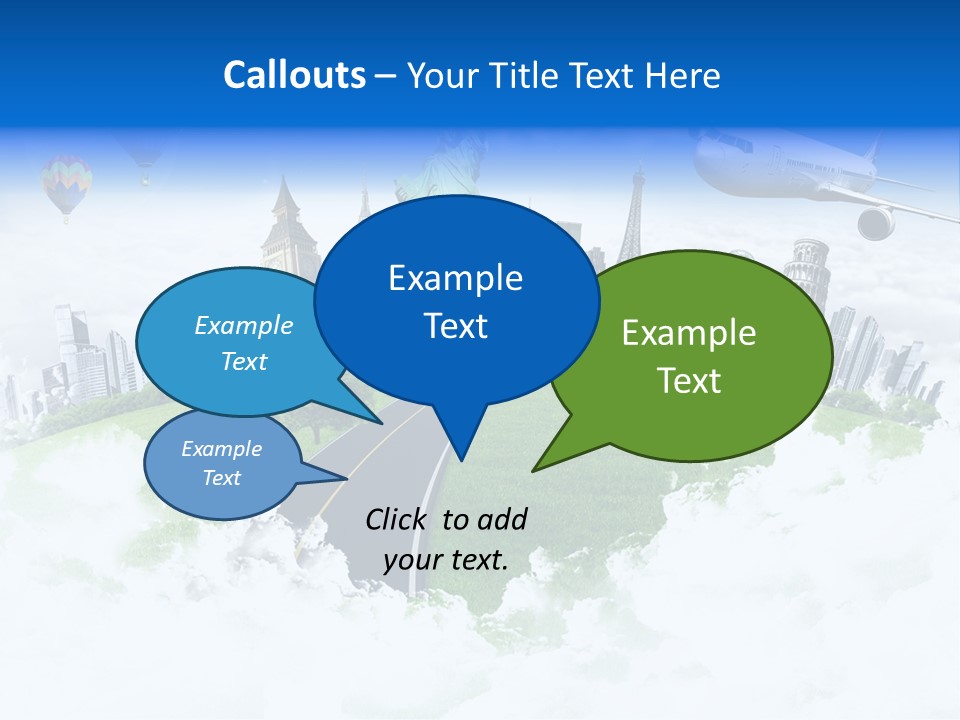 Touristic Paris Town PowerPoint Template