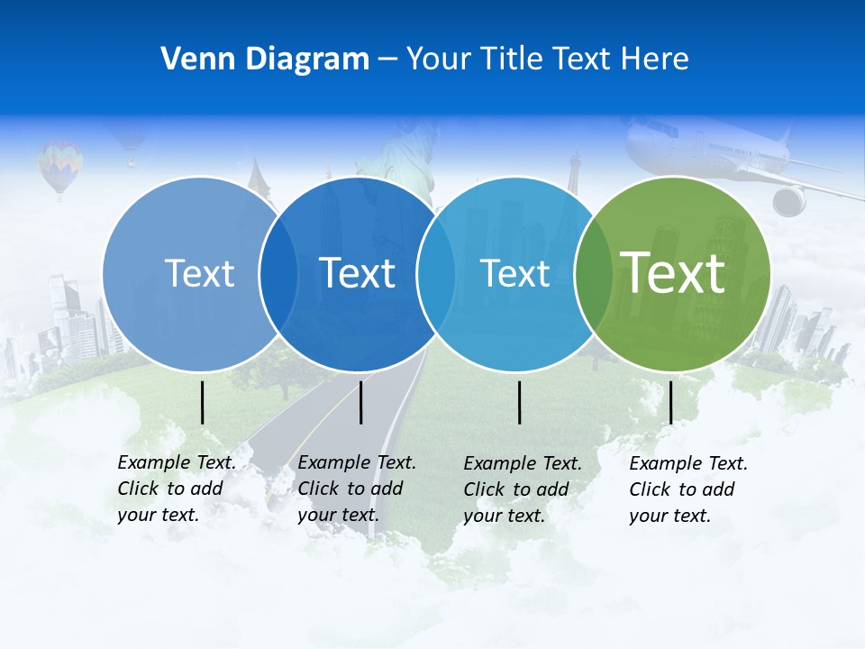 Touristic Paris Town PowerPoint Template