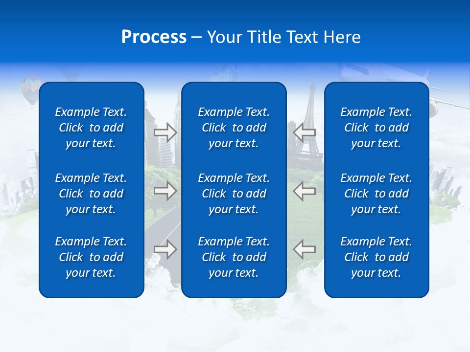 Touristic Paris Town PowerPoint Template