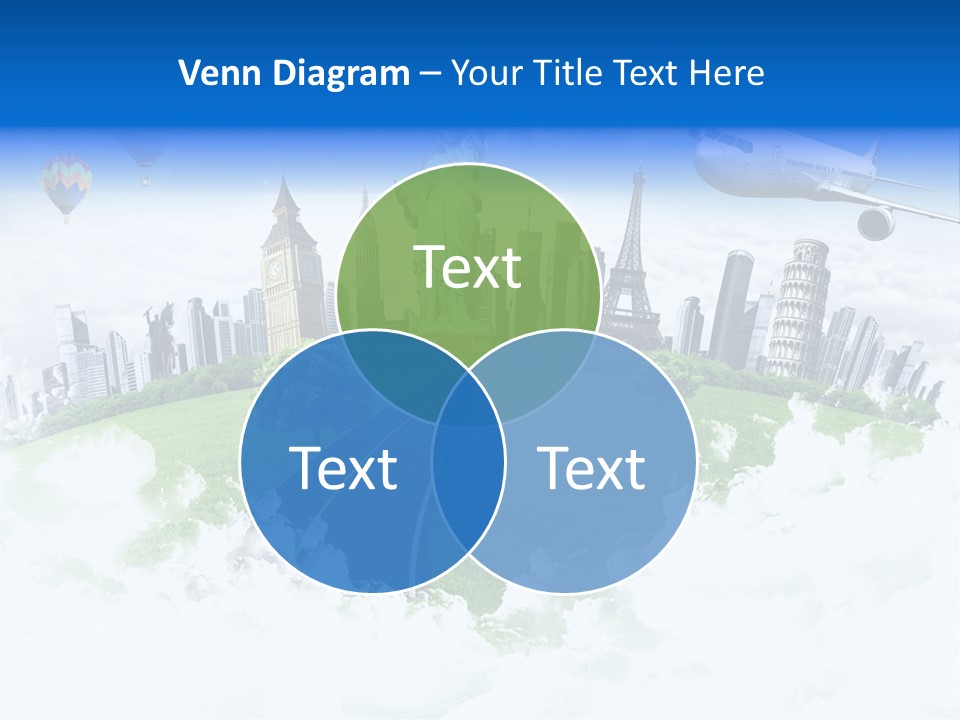 Touristic Paris Town PowerPoint Template