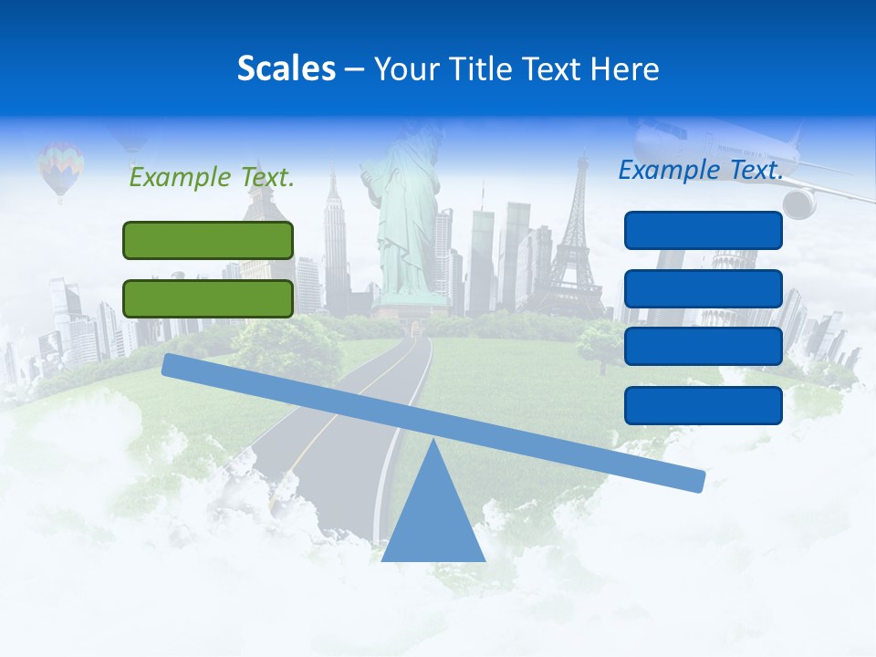 Touristic Paris Town PowerPoint Template