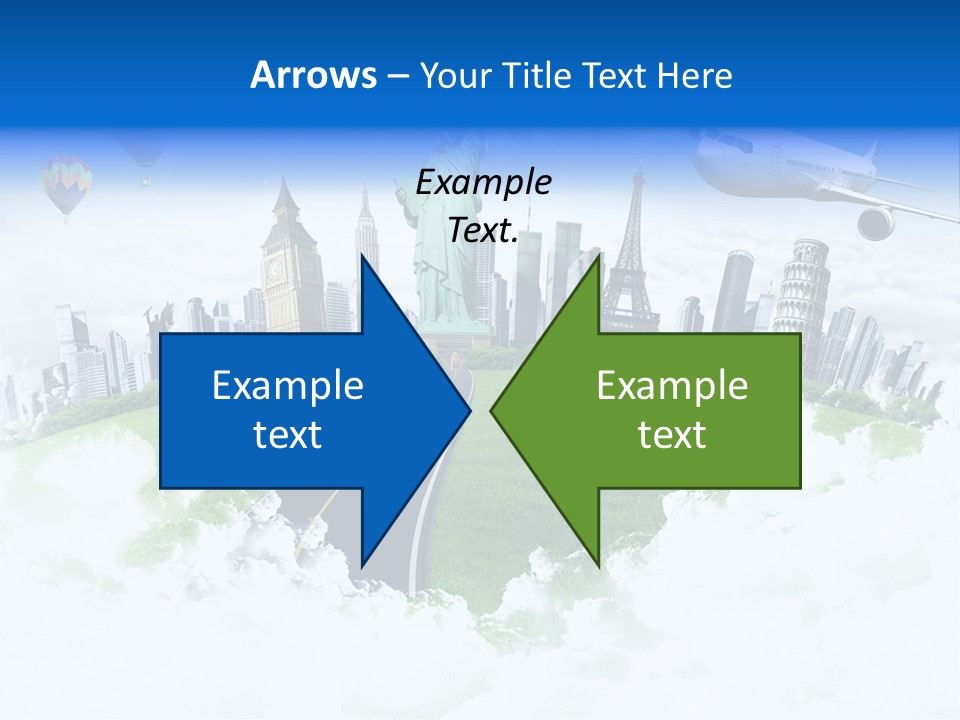 Touristic Paris Town PowerPoint Template