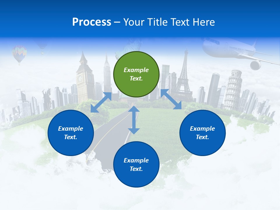 Touristic Paris Town PowerPoint Template