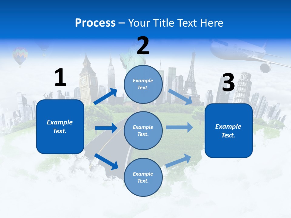 Touristic Paris Town PowerPoint Template