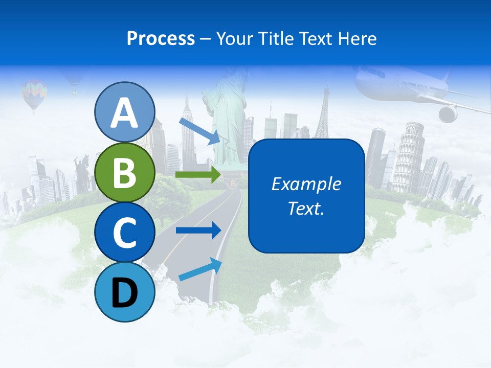 Touristic Paris Town PowerPoint Template