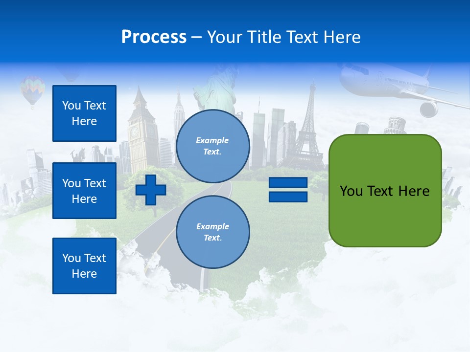 Touristic Paris Town PowerPoint Template