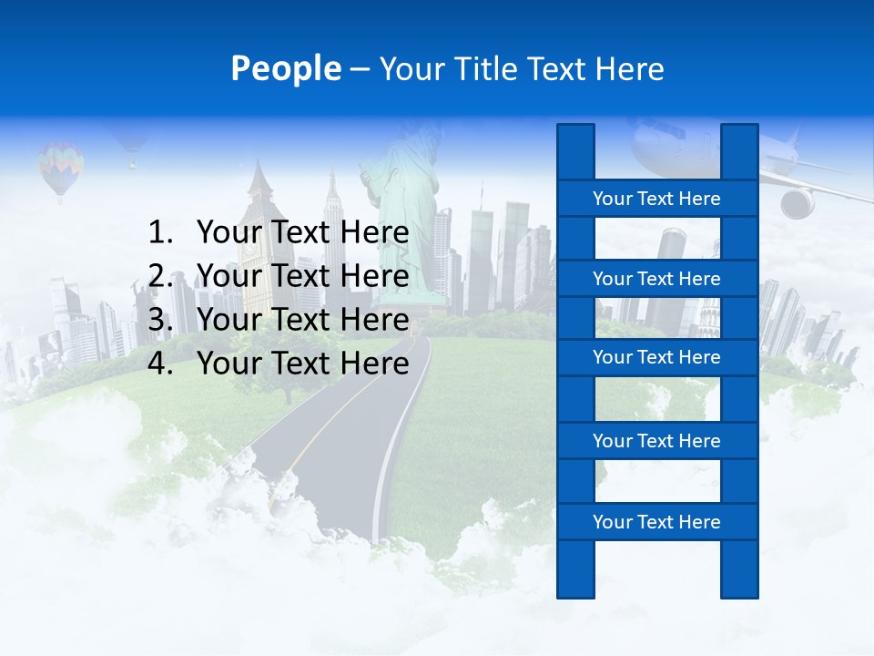 Touristic Paris Town PowerPoint Template