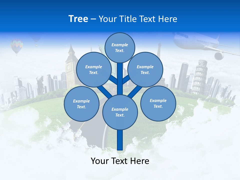 Touristic Paris Town PowerPoint Template