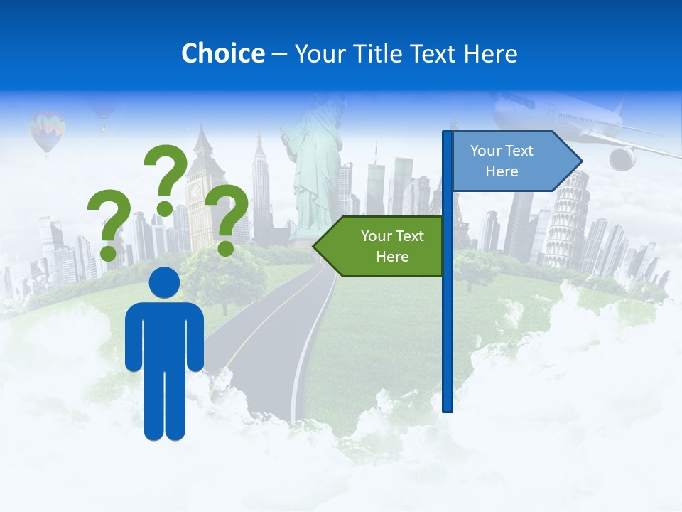 Touristic Paris Town PowerPoint Template