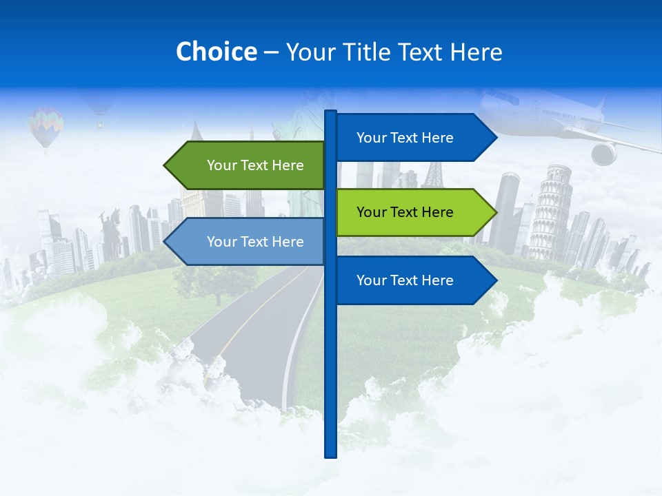 Touristic Paris Town PowerPoint Template