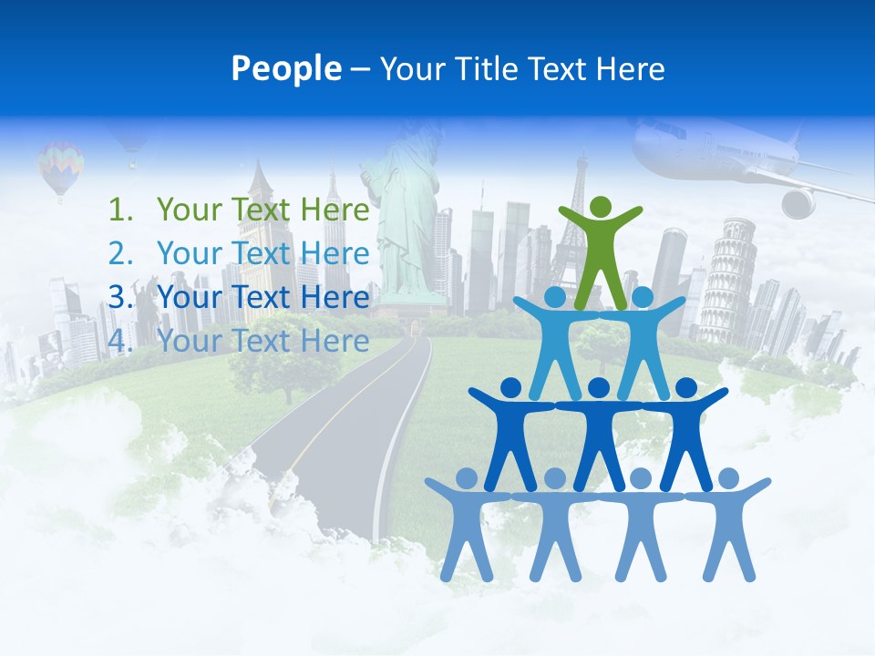 Touristic Paris Town PowerPoint Template