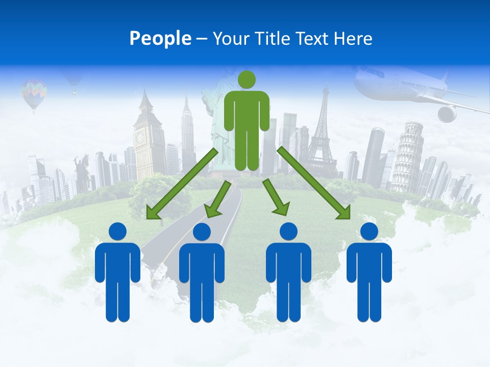 Touristic Paris Town PowerPoint Template