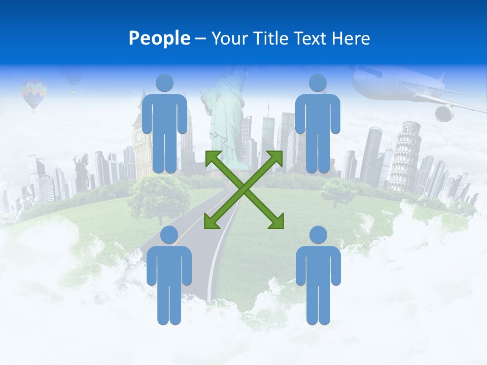 Touristic Paris Town PowerPoint Template