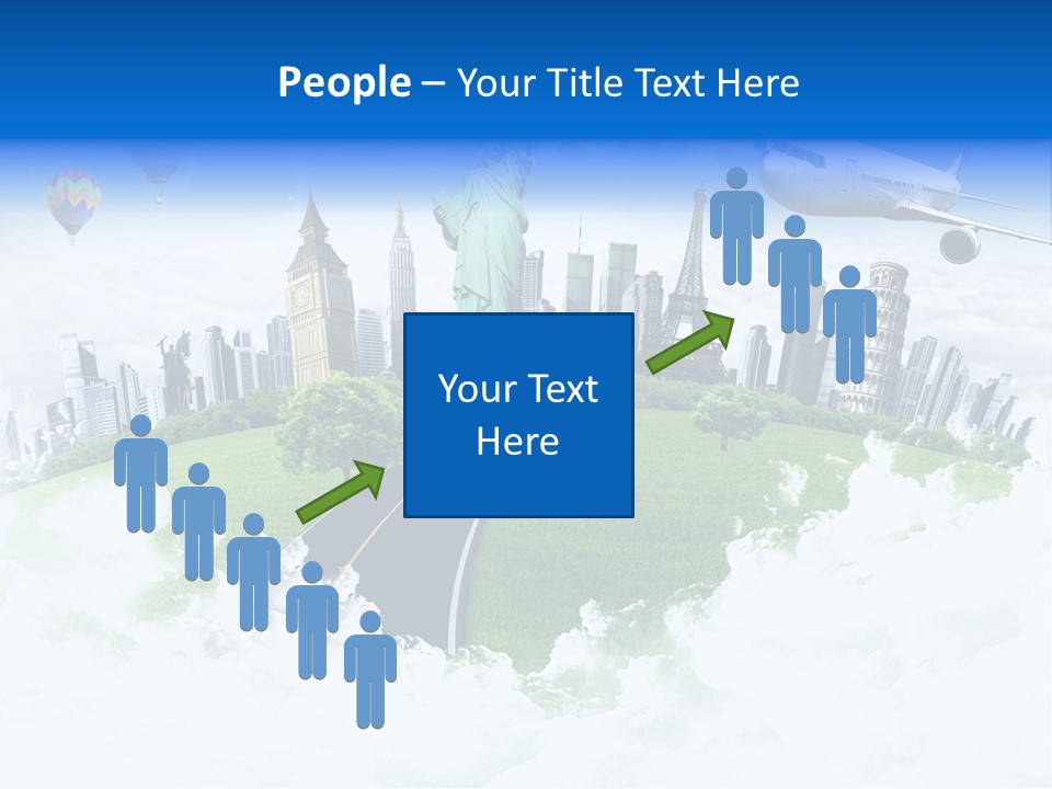 Touristic Paris Town PowerPoint Template