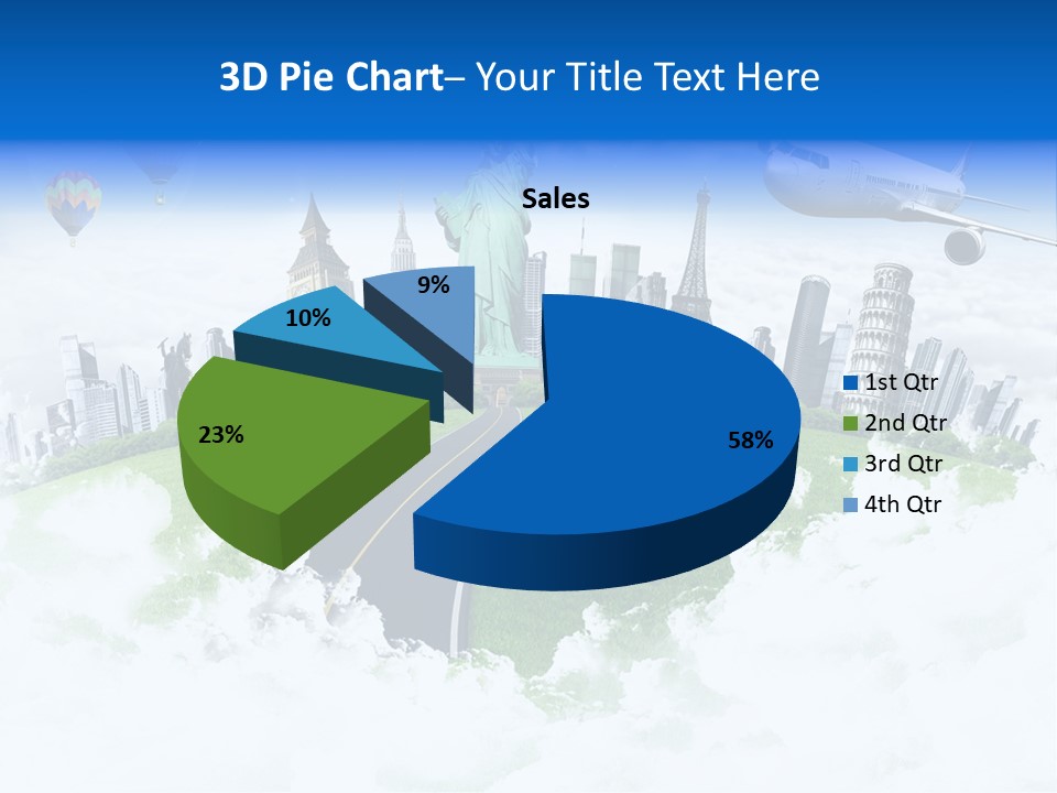Touristic Paris Town PowerPoint Template