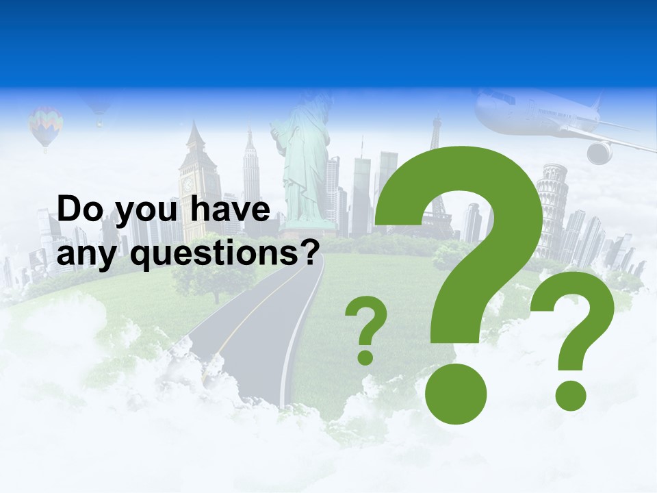 Touristic Paris Town PowerPoint Template