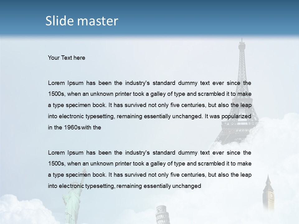 Travel Paris Pisa PowerPoint Template