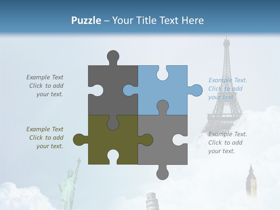 Travel Paris Pisa PowerPoint Template