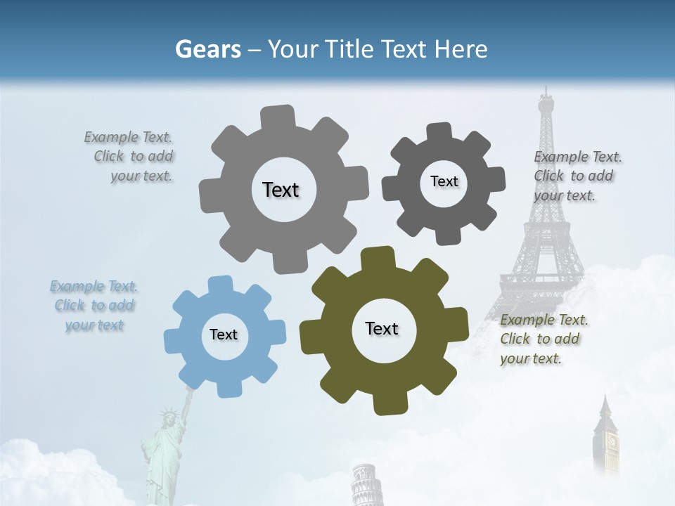 Travel Paris Pisa PowerPoint Template