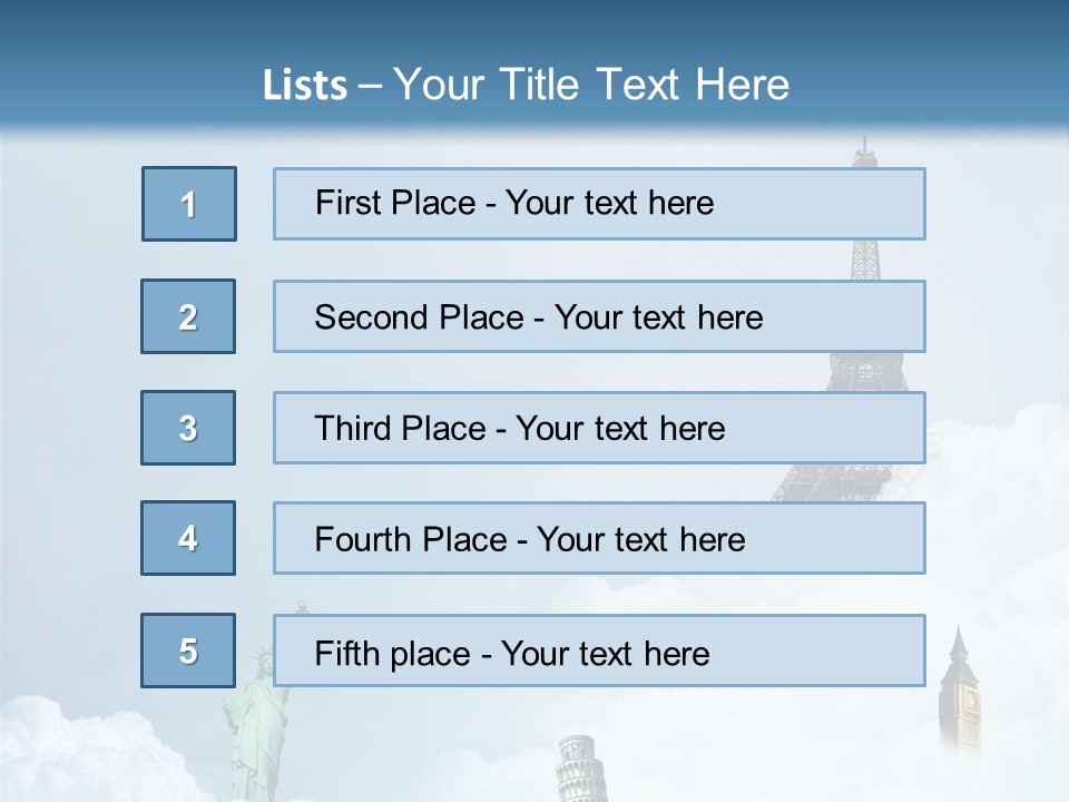 Travel Paris Pisa PowerPoint Template