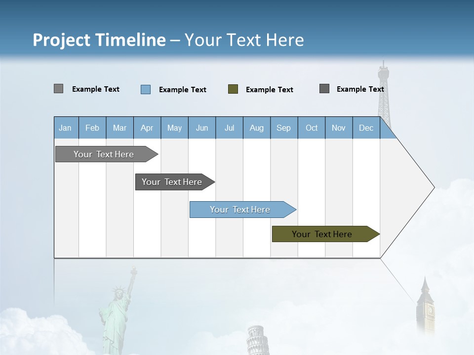 Travel Paris Pisa PowerPoint Template